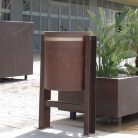 Paperera Berja en corten 45 L